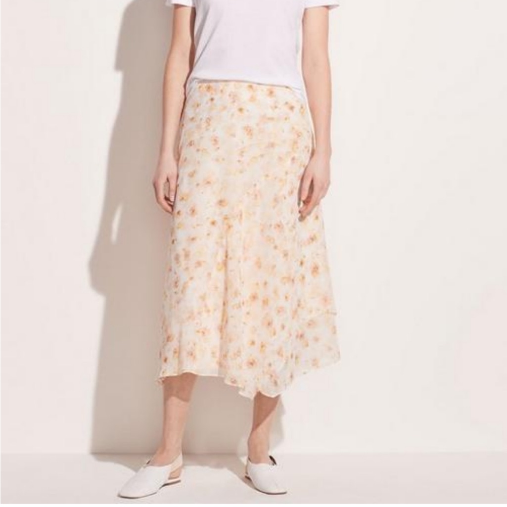Nwt Vince Pressed Petal Skirt